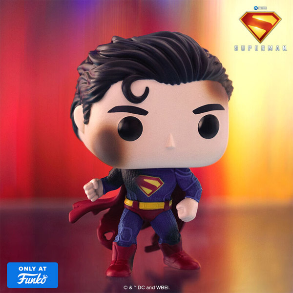Funko POP #588 DC Superman 2025 Movie Superman Battle Damaged Exclusive Figure